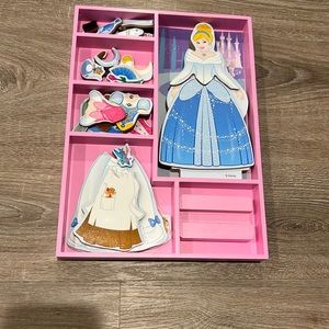 Cinderella Wooden Magnetic Dress Up